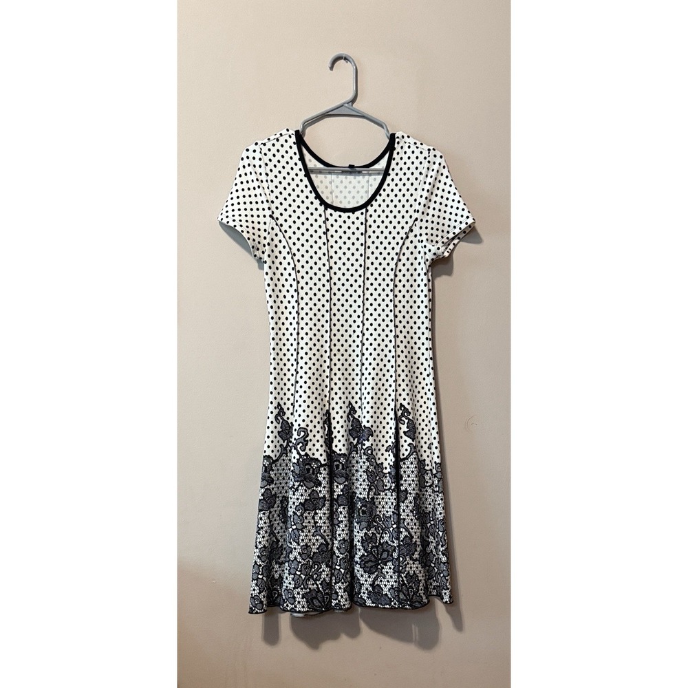 Sami & Jo Black and White Polka Dot Mini Dress Size PM